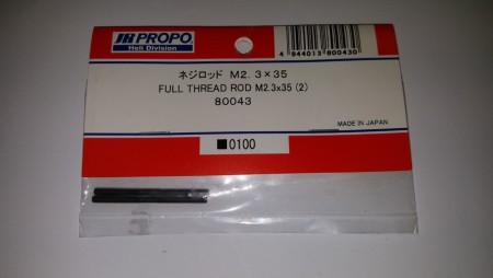 JR80043 - Full Threaded Rod M2.3x35