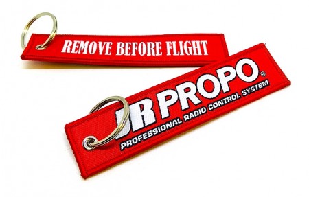 JR PROPO KEY TAG REMOVE BEFORE FLIGHT